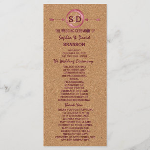 Vineyard Cork Stains Red Wine Boda Menu