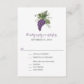 Vineyard de acuarela | RSVP de boda