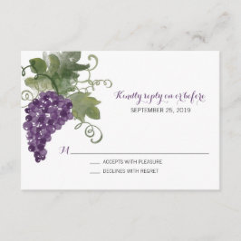 Vineyard de acuarela | RSVP de boda