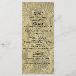 Vineyard Elegante menú nupcial Boda