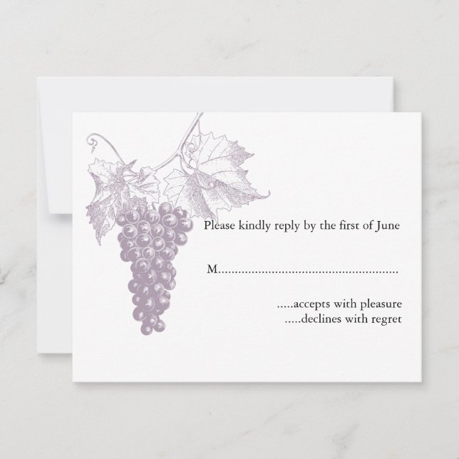 Vineyard Wedding RSVP (Anverso)