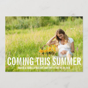 Viniendo esta (estación) invitación del embarazo