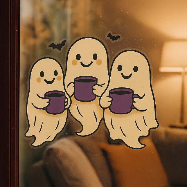 Vinilo adhesivo para ventana de Halloween con fant (Subido por el creador)