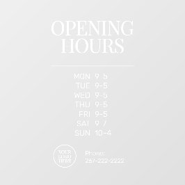 Vinilo adhesivo para ventana de Negocio Clásico Mi