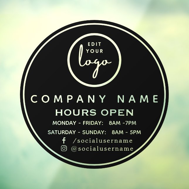 Vinilo de ventana de horario comercial personaliza (Hoja 3)