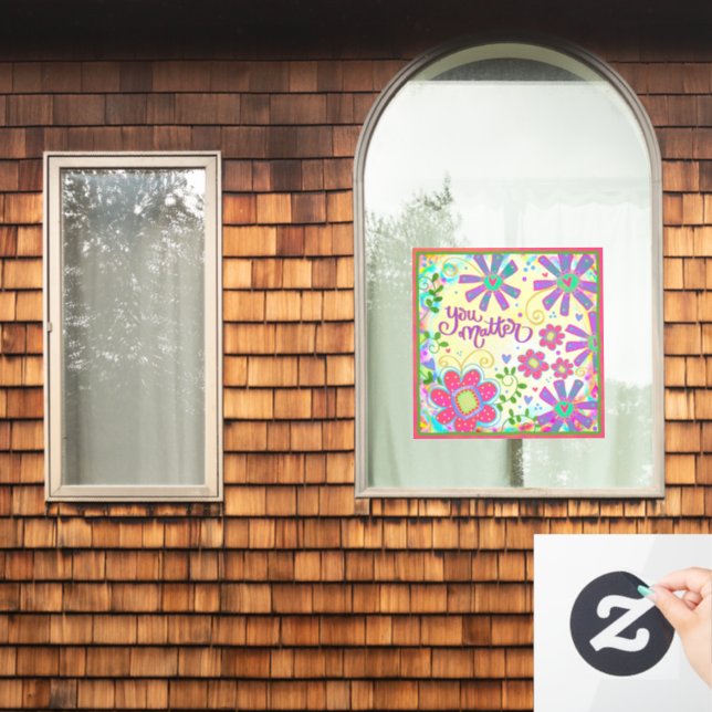 Vinilo de ventana “Inspirivity” que importa (Ventana de inicio)