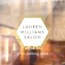 Vinilo para ventana con logotipo del Salón de Bron