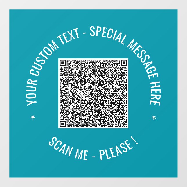 Vinilo para ventana con texto personalizado y colo (Hoja)