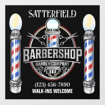 Vinilo para ventana de Barbería