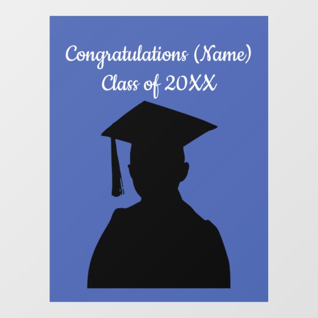Vinilo para ventana de graduación (Hoja)