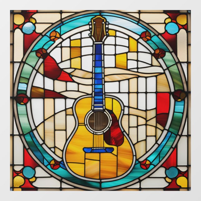 Vinilo para ventana de guitarra de vidrio teñido f (Hoja)