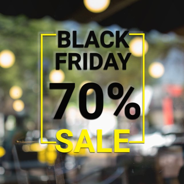 Vinilo para ventana de liquidación de Black Friday (Subido por el creador)