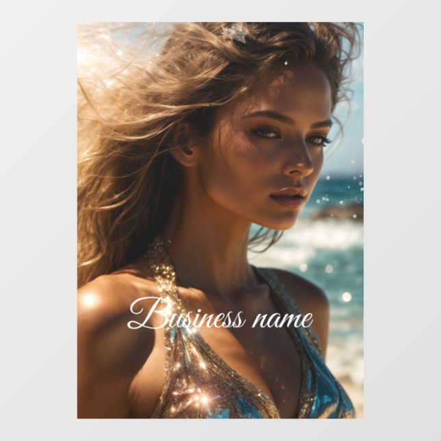 Vinilo para ventana de moda personalizada (Hoja)