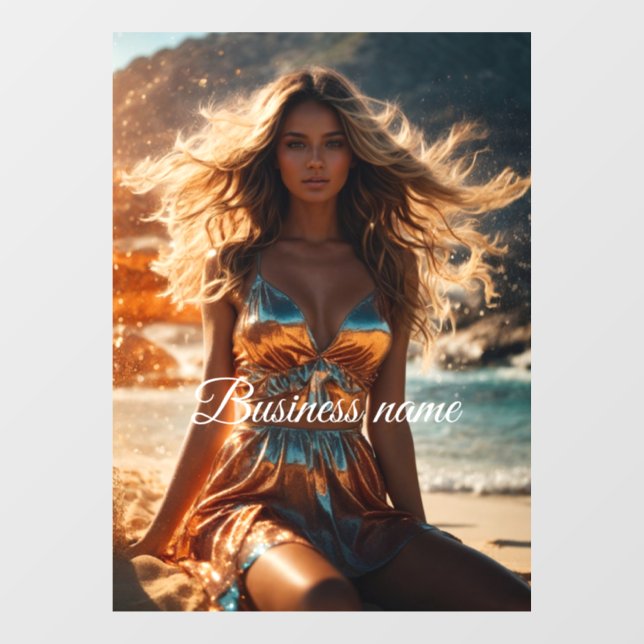 Vinilo para ventana de moda personalizada (Hoja)