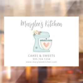 Vinilo para ventana de negocio de repostería de pa