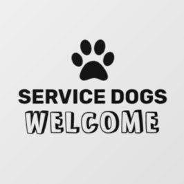 Vinilo para ventana de negocios que aceptan perros