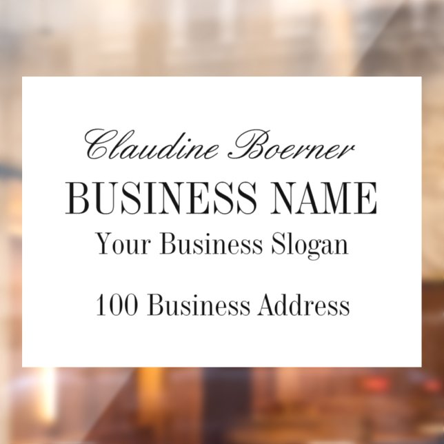 Vinilo para ventana de paisaje Negocio Hogar (Hoja 2)