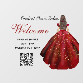 Vinilo para ventana de Salón de Belleza Chic Salón