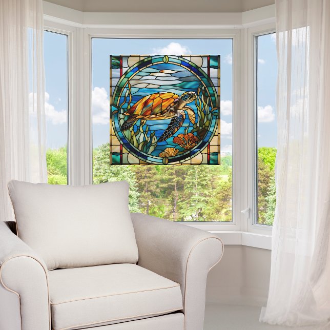 Vinilo para ventana de tortuga marina de vidrio fa (Subido por el creador)