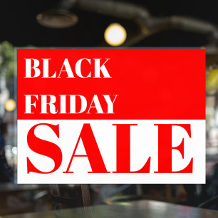 Vinilo para ventana de venta del Black Friday de t
