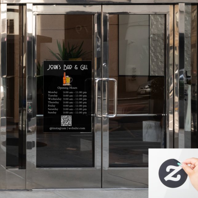 Vinilo para ventana o puerta de empresa (Puerta de oficina)