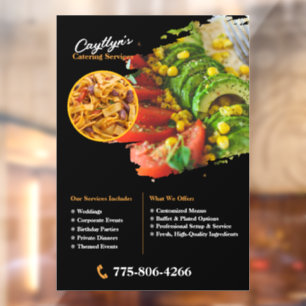 Vinilo personalizado para catering privado en vent