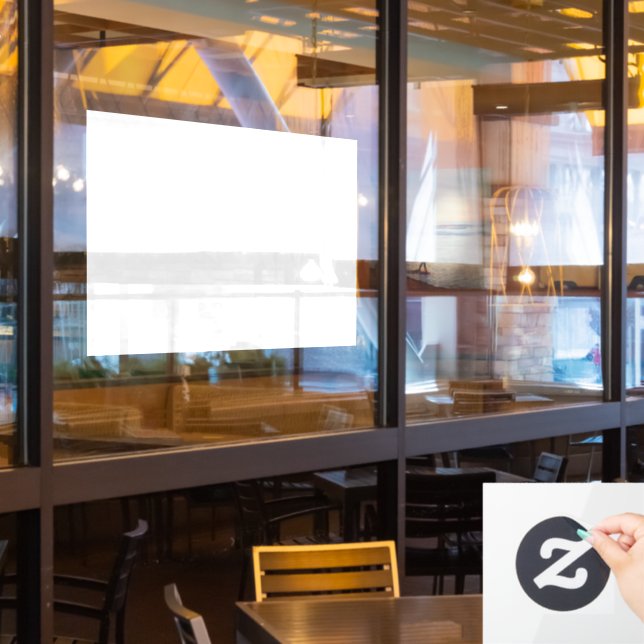 Vinilo personalizado para ventana rectangular de 2 (ventana del restaurante)