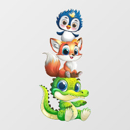 Vinilos De Pared 3 Baby Animals