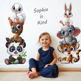 Vinilos De Pared 3 Cute Animals
