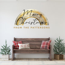 Clásica familia Golden Rainbow nombre Feliz Navida