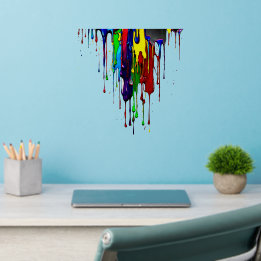 Vinilos De Pared Decal de pintura violenta y colorida