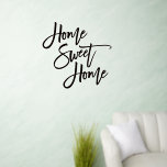 Vinilos De Pared Guión Hogar Dulce<br><div class="desc">Hogar Sweet Home guión negro elegante.</div>