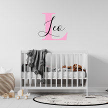 Letra de monograma personalizada con nombre, Wa pe