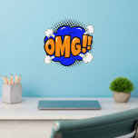 Vinilos De Pared OMG Pop Art Azul Oro Naranja Steam 12" Decal de pa<br><div class="desc">¡Dios mío! Decal de pared de Pop Art - - Cambiar el tamaño de estas calcomanías cambiando el tamaño de la hoja de decantación - 4 tamaños - de 12" x 12" a 36" x 36" - Estas se imprimen sobre un fondo transparente, pero puede cambiar a un fondo semitransparente...</div>