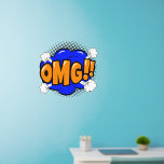 Vinilos De Pared OMG Pop Art Blue Gold Naranja Steam 24"<br><div class="desc">¡Dios mío! Decal de pared de Pop Art - - Cambiar el tamaño de estas calcomanías cambiando el tamaño de la hoja de decantación - 4 tamaños - de 12" x 12" a 36" x 36" - Estas se imprimen sobre un fondo transparente, pero puede cambiar a un fondo semitransparente...</div>