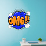 Vinilos De Pared OMG Pop Art Blue Gold Naranja Steam 36"<br><div class="desc">¡Dios mío! Decal de pared de Pop Art - - Cambiar el tamaño de estas calcomanías cambiando el tamaño de la hoja de decantación - 4 tamaños - de 12" x 12" a 36" x 36" - Estas se imprimen sobre un fondo transparente, pero puede cambiar a un fondo semitransparente...</div>