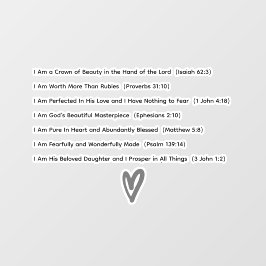 Vinilos De Pared Soy afirmaciones positivas para la mujer cristiana