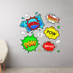 Vinilos De Pared Wow Bang Pow, rojo azul amarillo verde, pop Art 50<br><div class="desc">5 Grandes Decales de Pared de Arte Pop - - Cambiar el tamaño de estas calcomanías cambiando el tamaño de la Hoja Decal - 4 tamaños - de 12" x 12" a 36" x 36" - Estas se imprimen sobre un fondo transparente, pero puede cambiar a un fondo semitransparente o...</div>