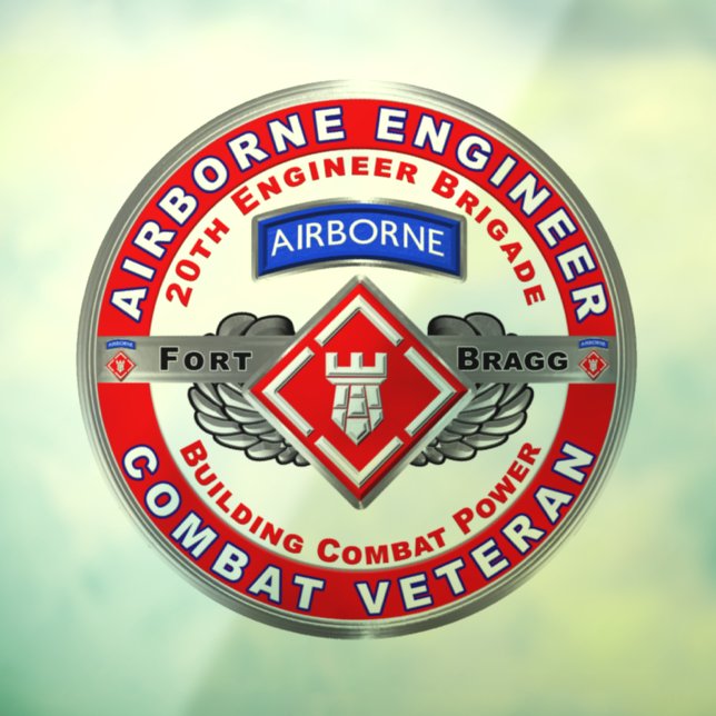 Vinilos Para Cristales 20.ª Brigada de Ingenieros-Airborne (Hoja 3)