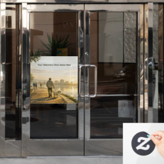 Vinilos Para Cristales  24" Veterinary Clinic Window Cling