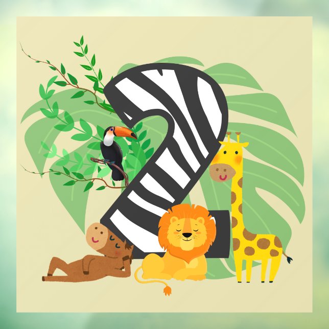 Vinilos Para Cristales 2 years old! Happy Birthday baby! (Hoja 3)