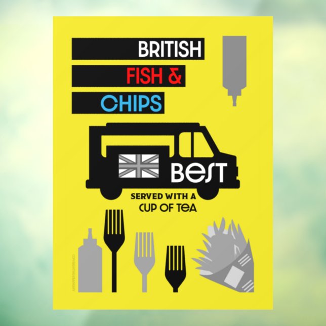 Vinilos Para Cristales 4 de junio - Día del pescado y el Chip (Hoja 3)