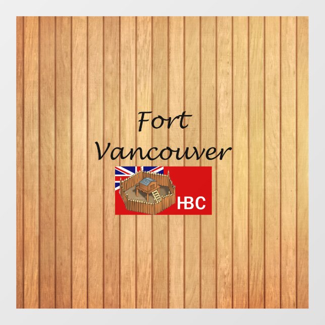 Vinilos Para Cristales ABH Fort Vancouver Window Cling (Hoja)