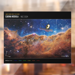 Vinilos Para Cristales Acantilados cósmicos Telescopio web Carina Nebula