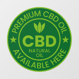Vinilos Para Cristales Aceite CBD premium disponible aquí anuncio