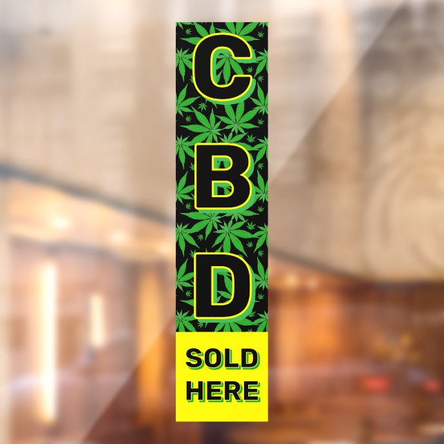 Vinilos Para Cristales Aceite CBD premium vendido aquí Anuncio (Hoja 2)