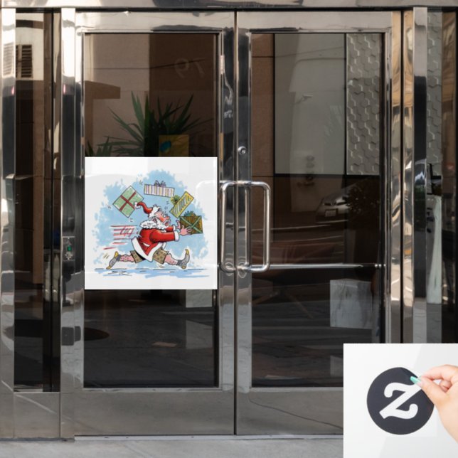 Vinilos Para Cristales Aclavamiento de ventana blanca no preparado (Puerta de oficina)