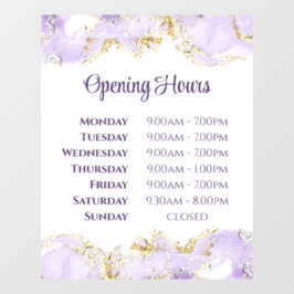 Vinilos Para Cristales Aclavamiento de ventanas de horarios de apertura d