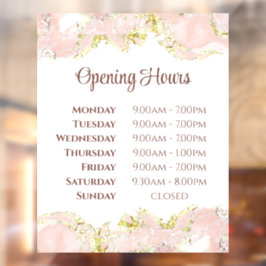 Vinilos Para Cristales Aclavamiento de ventanas de horarios de apertura d