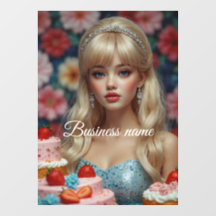 Adhesivo para escaparate de confitería